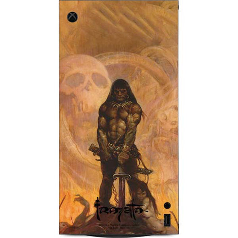 Barbarian by Frazetta XBox Series X Digital Edition Console Skin